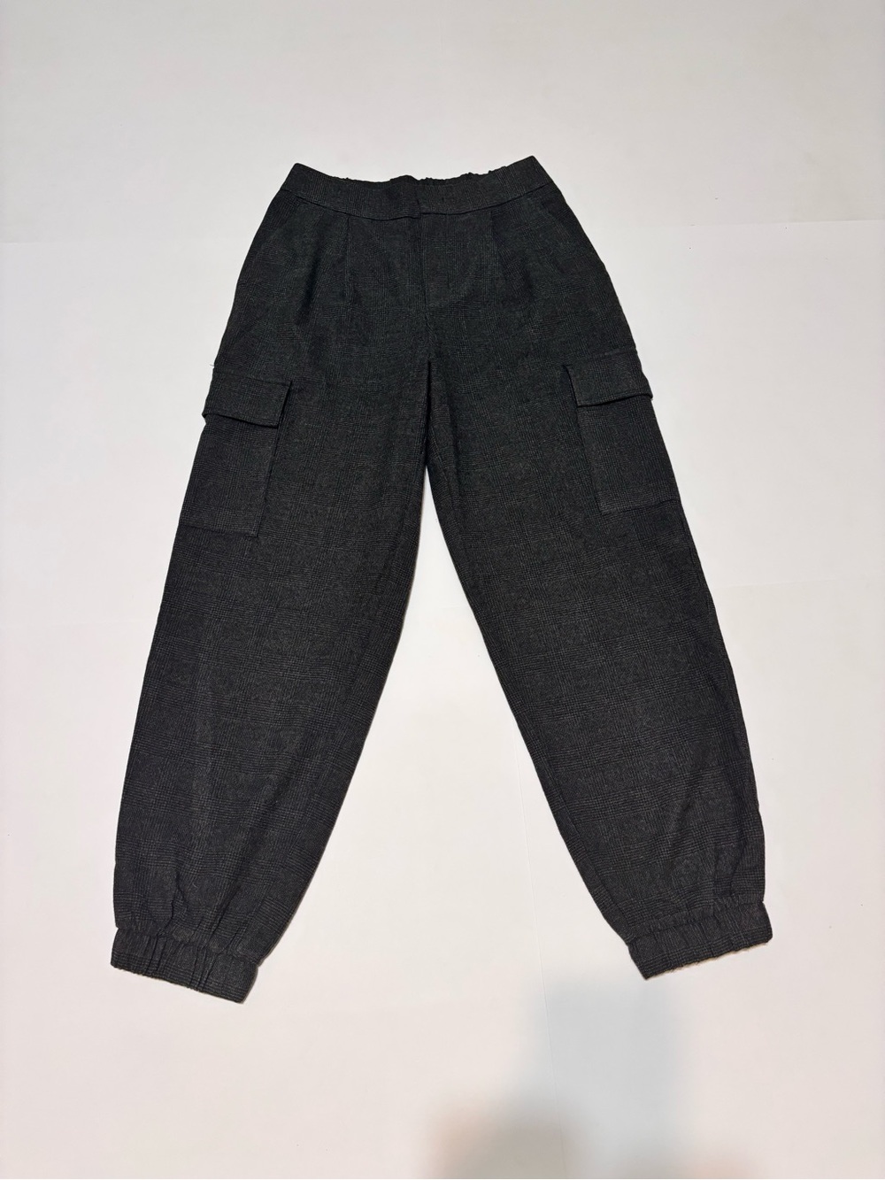 a new day Gray and Black Cargo Jogger Pants